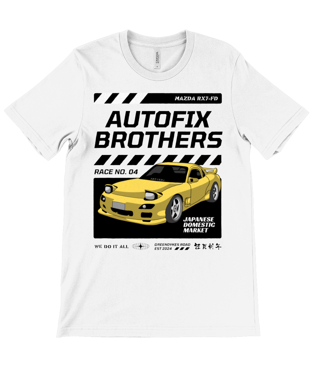 Autofix Bros RX7 T-Shirt Black
