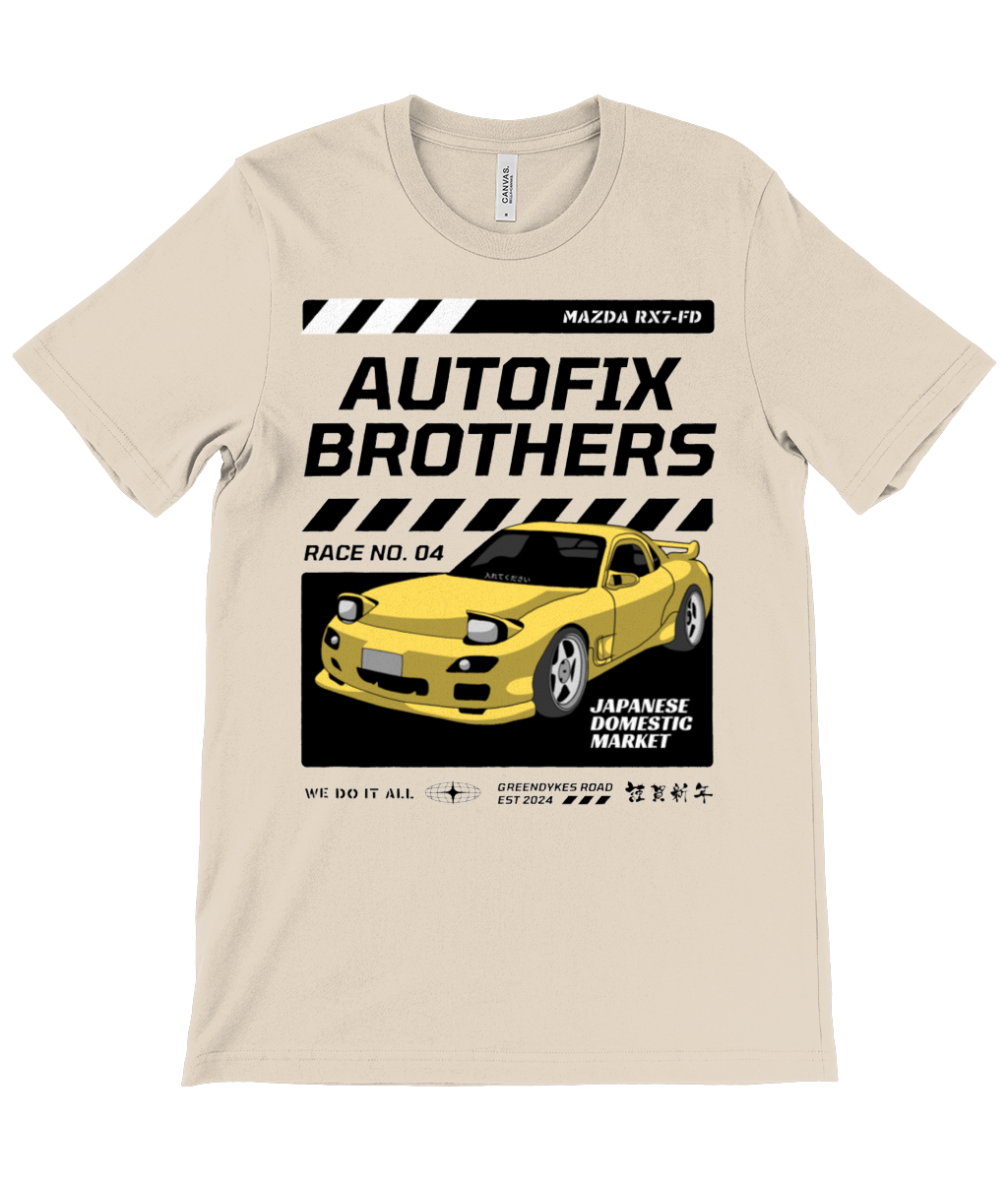 Autofix Bros RX7 T-Shirt Black