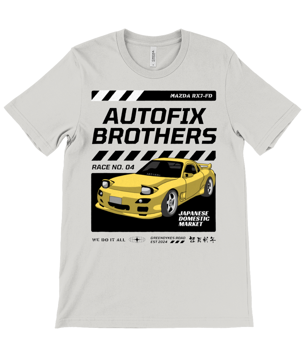 Autofix Bros RX7 T-Shirt Black