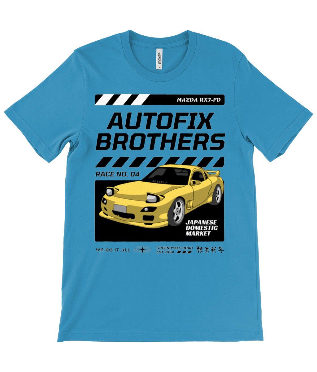 Autofix Bros RX7 T-Shirt Black