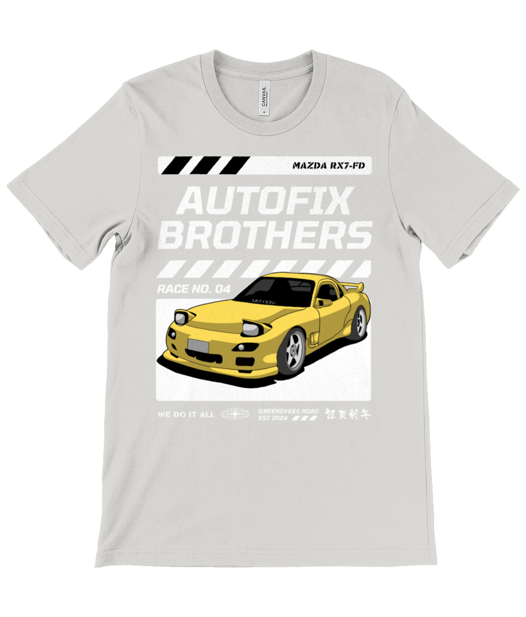 Autofix Bros RX7 T-Shirt White
