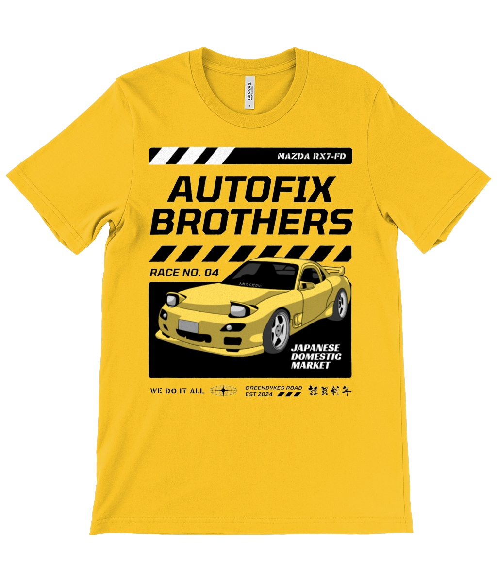 Autofix Bros RX7 T-Shirt Black