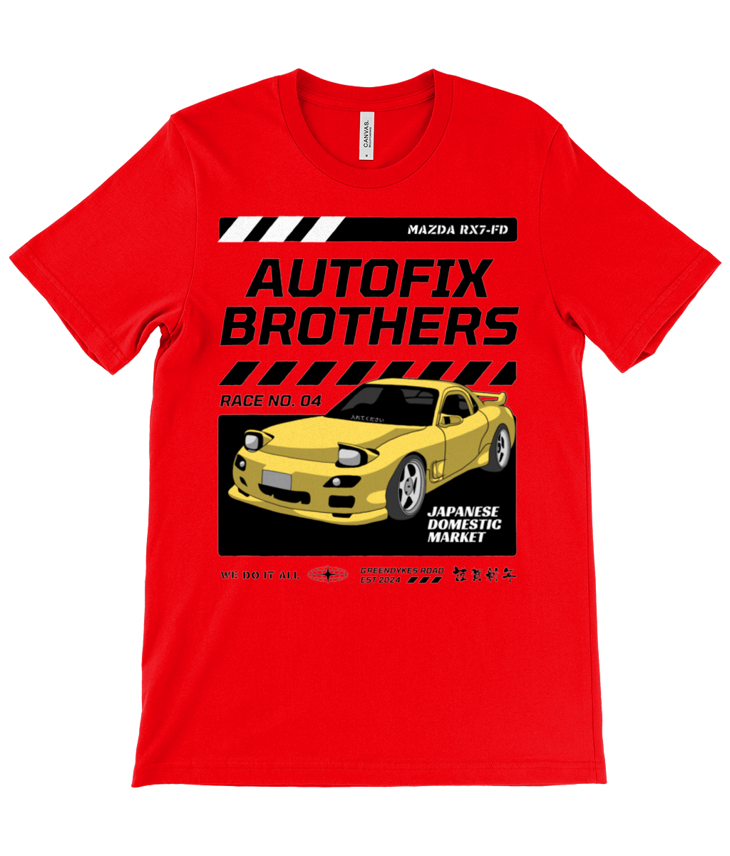 Autofix Bros RX7 T-Shirt Black