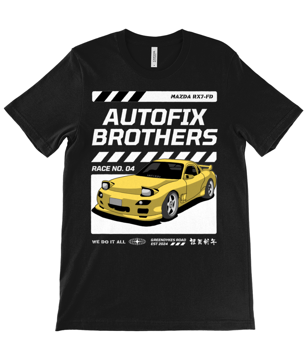 Autofix Bros RX7 T-Shirt White