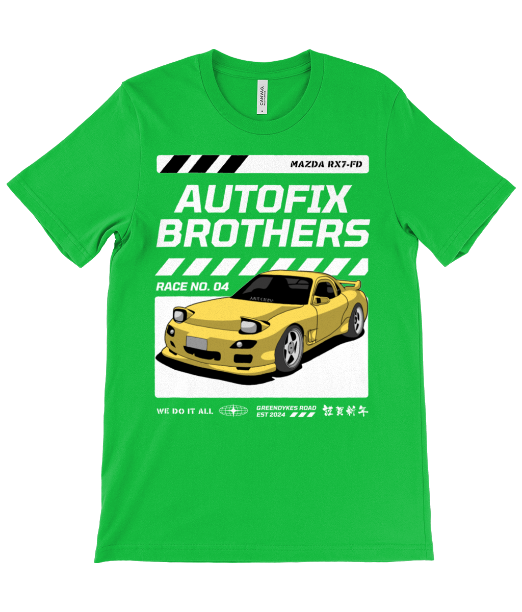 Autofix Bros RX7 T-Shirt White