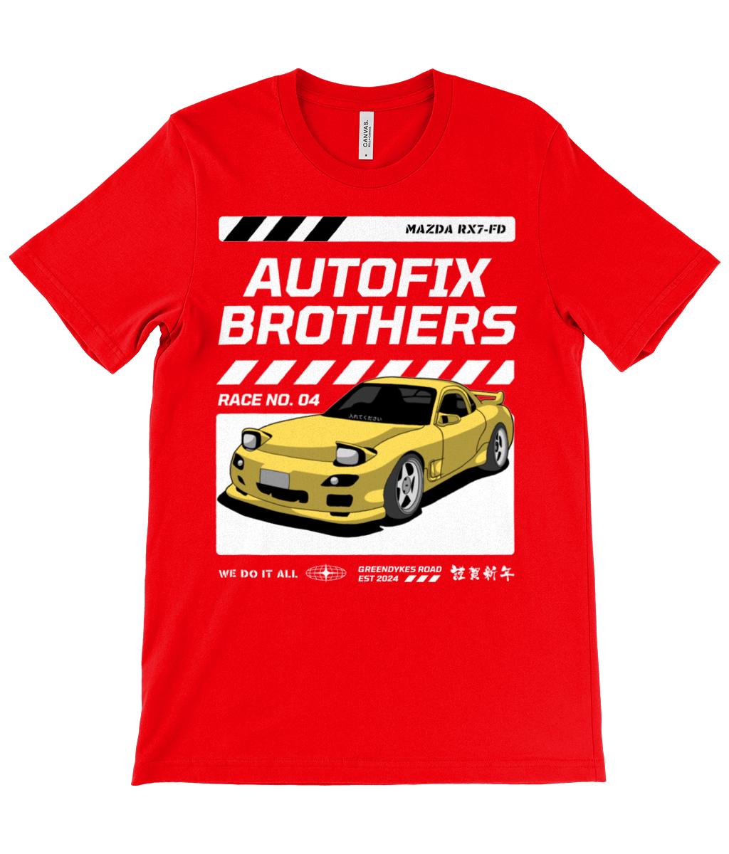Autofix Bros RX7 T-Shirt White