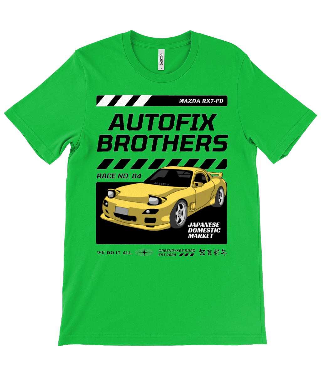 Autofix Bros RX7 T-Shirt Black